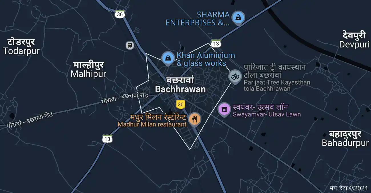 Bachhrawan Map